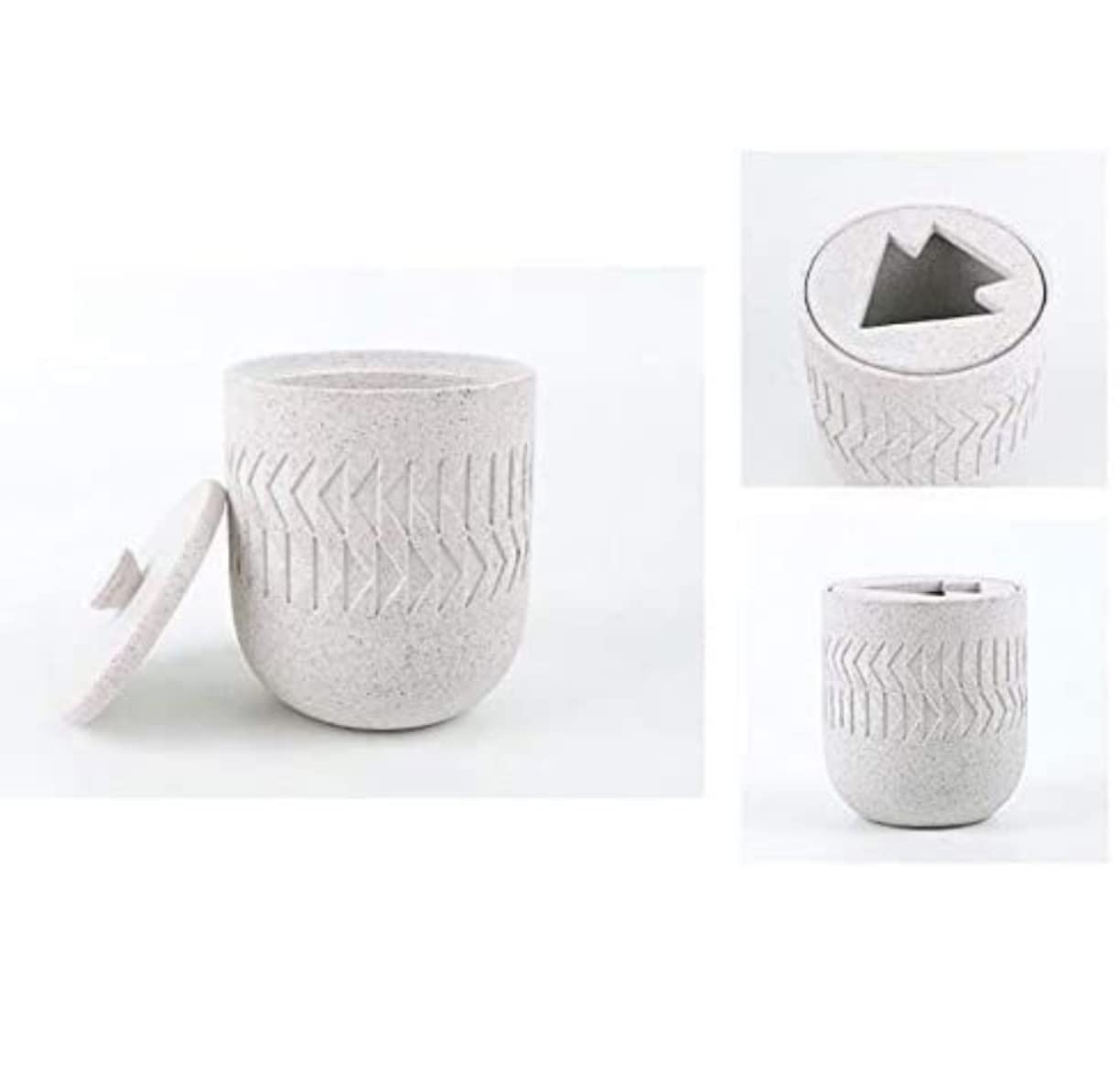 Set de Baño Juego de Accesorios de Baño Conjunto de accesorios de baño Conjunto de baño de 4 piezas Conjunto de baño con patrón de triángulo nórdico Decoración de lavado para regalo Juego de Baño Acce