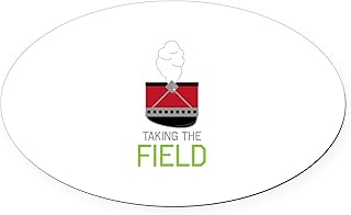 CafePress Taking The Field Euro Oval Car Bumper Magnet