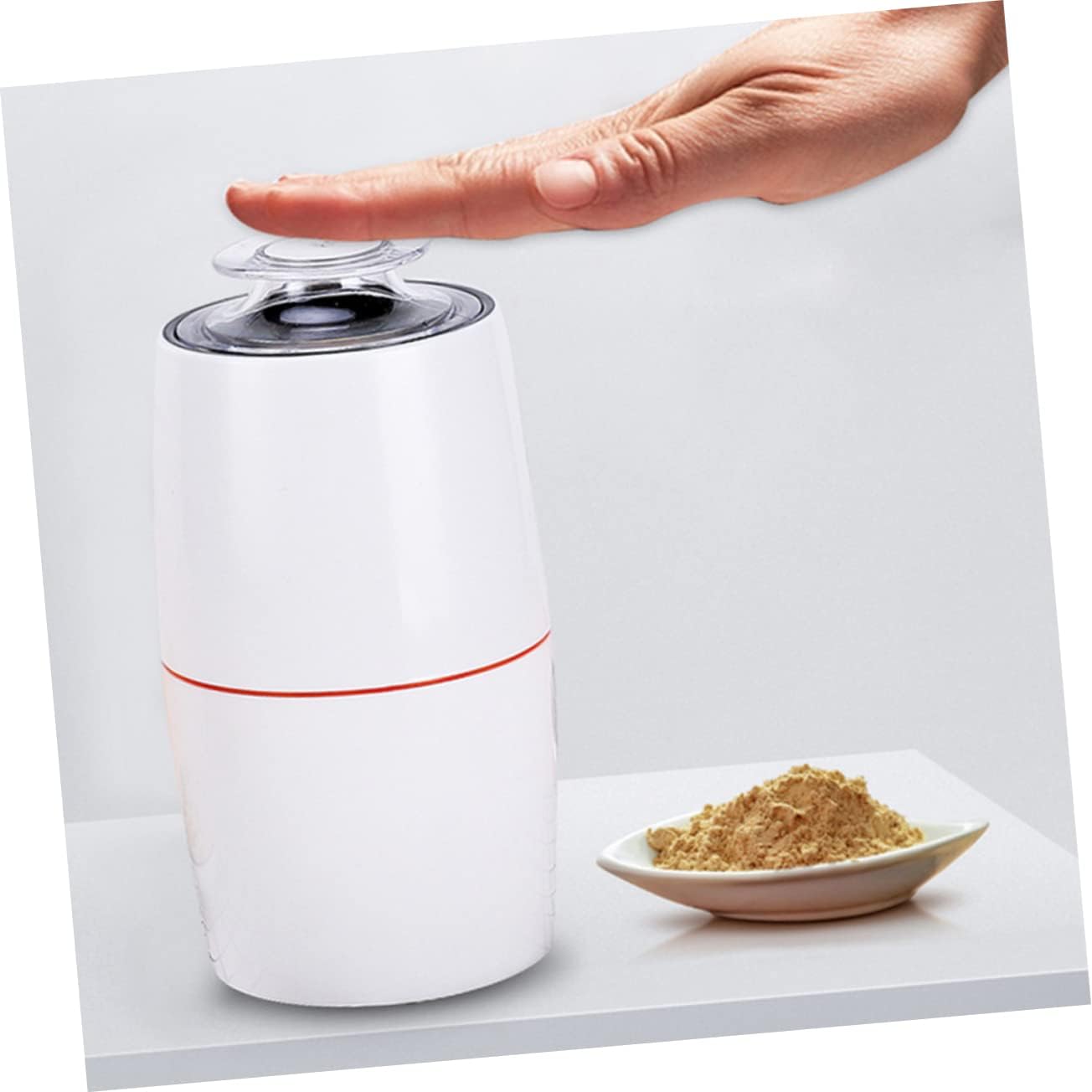 Alipis Grain Mill Burr Coffee Grinder Electric Grain Mill Home Kitchen Gadget for Grind Nuts Beans Rice