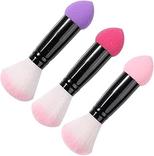 3pcs Dual Ended Makeup Brushes Set Cream Make...