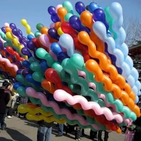 eoocvt Helium Latex Spiral Balloons Cover