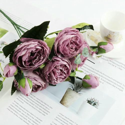 �t�F�C�N�t�����[�A �V���N���O�u�[�P 1�� �z�[���f�R���[�V�����A�N�Z�T���[ �E�F�f�B���O�p�[�e�B�[ �X�N���b�v�u�b�N �t�F�C�N�v�����g DIY�|���|�� �l�H�o���̉�(Purple Red)