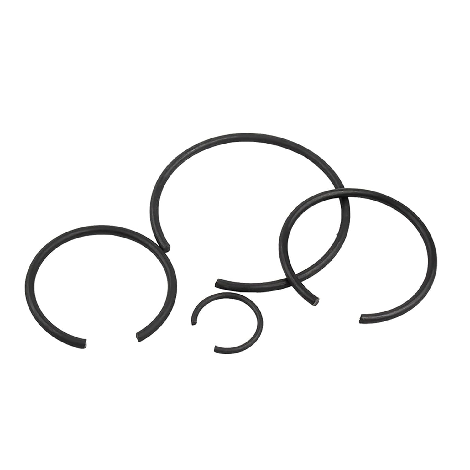 Ring Clips, Steel Wire Retaining Ring for 70 Manganese Steel Hole/Elastic Snap Ring for C-Type Hole/Bearing Snap Ring Stop Ring(5mm 200pcs)