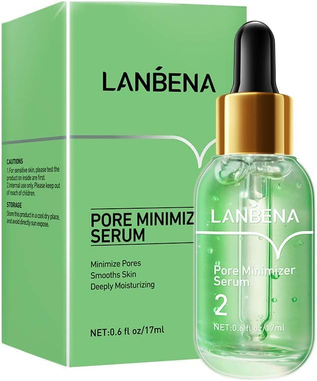 LANBENA Green Tea Blackhead Remover 3 in 1 Kit, Nose Pore Strips & Pore Minimizer Serum, Peel Off Mask for Pores, Nose, Chins & Face, Tightening Pores, Oil Control Firming 100pcs