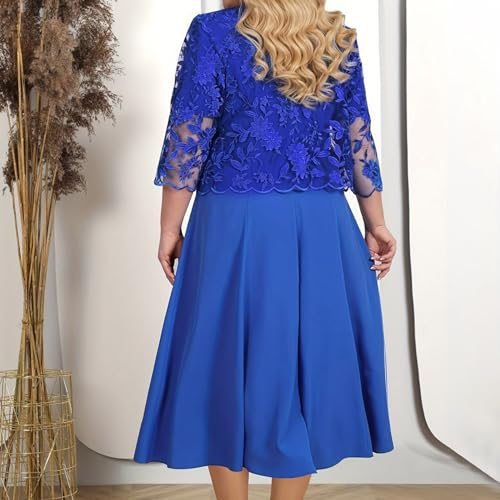 Robe de cocktail rétro à manches 3/4 idéale pour les mariages - 5