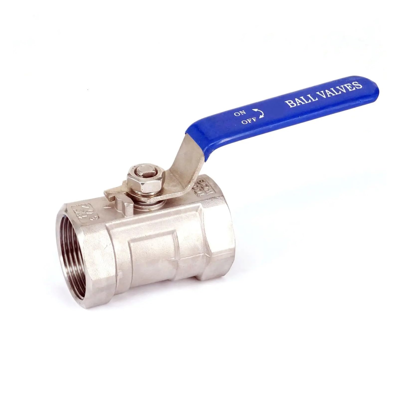 Dpurpiwady Women's One Color Dn50 2" Bsp Thread 304 Stainless Steel 1-Piece Reduced Bore Ball Valve Oil Water Air 229 Psi