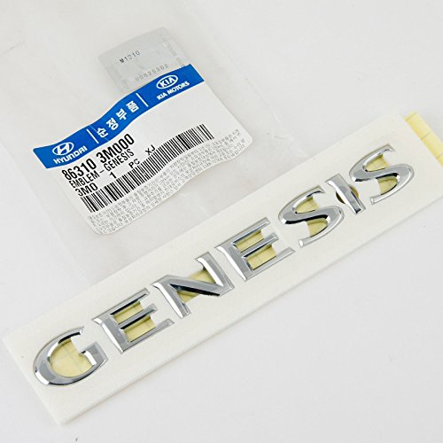 Genuine OEM Hyundai Genesis Name Trunk Emblem for 2009-2014, 86310-3M000