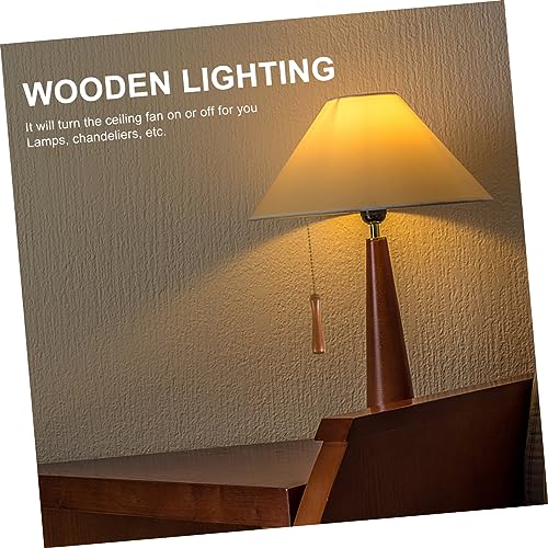 Chaîne de ventilateur de plafond en bois d'exception par OSALADI pour lustre - 5