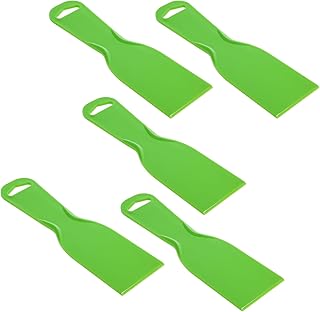5pcs Plastic Putty Knife, 2" Green Plastic Scraper, Small Plastic Putty Knife for Taping Drywall Wall Painting Plastic Scr...