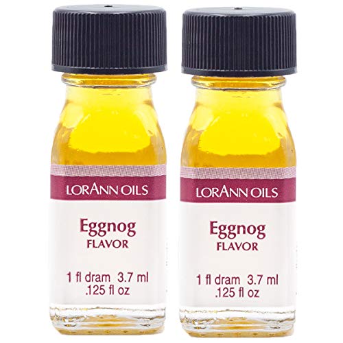 LorAnn Eggnog SS Flavor, 1 dram bottle (.0125 fl oz - 3.7ml - 1 teaspoon) - 2 Pack