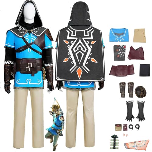 [Picksoco] ウィッグ付き ゼルダの伝説 コスプレ衣装 リンク Link 制服 Cosplay 衣装 コスチューム 仮装 変装 Sのサムネイル