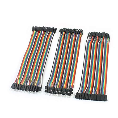 New Lon0167 120pcs 21cm Featured Length M/F Solderless reliable efficacy Flexible Breadboard Jumper Cables(id:ffe 59 30 7f8)