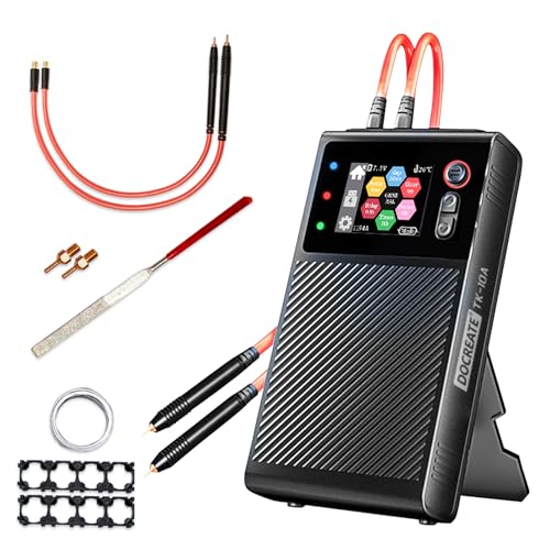 Image of Battery Spot Welder, 8000mah Portable Handheld Spot Welder with LCD Screen, 99 Gears Pulse Adjustable Spot Welding Machine 0.1mm-0.25mm for Iron, Stainless Steel, Nickel Strip, 18650 Battery Pack