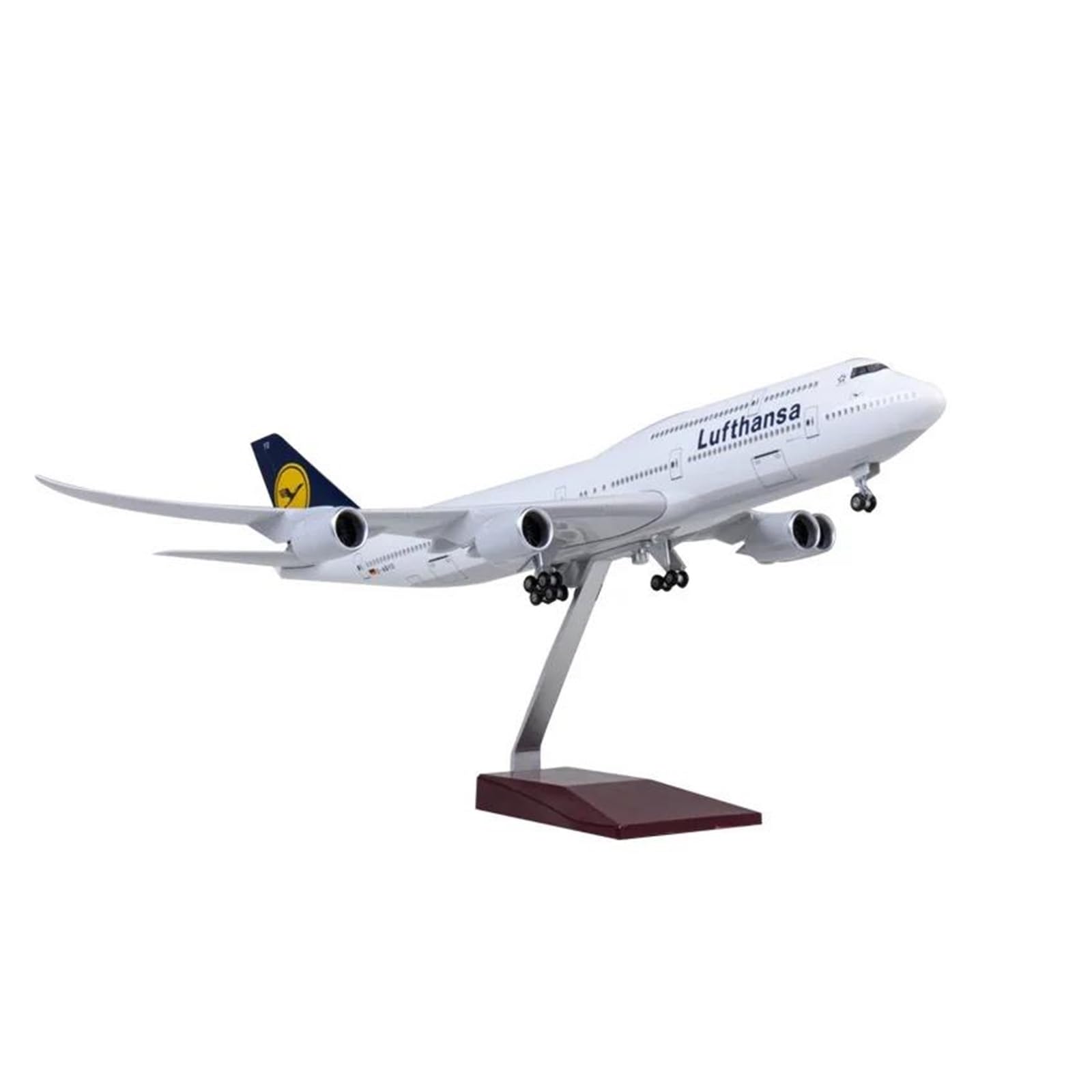 Odlewany metalowy samolot 1:160 Model samolotu do modeli samolotów Lufthansa A380 Odlewane samoloty Duży model samolotu z żywicy Klasyczny model do zbierania i wyświetlania (bez światła)