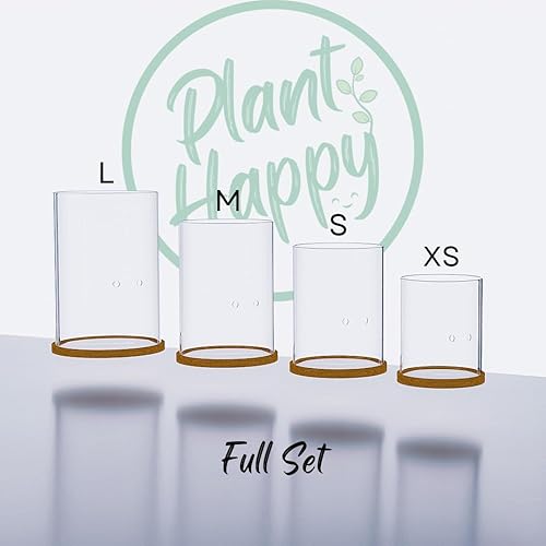 Miniatura 3 de Macetero de Leca amigable con la hidratación  Maceta de vidrio con riego automático con drenaje lateral  Fácil de usar con Leca, Pon, más  Maceta de