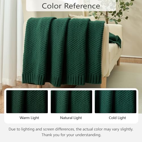 LONG CREATE Knitted Throw Blanket for Couch, 50X60 Chevron Bed Knit Throws by LONG CREATE - Used condition - Image 2