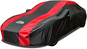 AltoCover Full Exterior Car Cover with Red Stripe — Waterproof Universal Fit