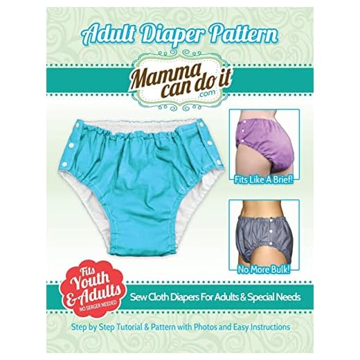 Adult diaper pattern