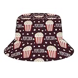 Popcorn Bucket Hat Unisex Travel Sun Fisherman Hats Summer Beach Outdoor Cap for Women Men