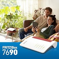 FRITZ!Box 7690 (Wi-Fi 7 DSL-Router mit 5.760 MBit/s (5GHz) & 1.376 MBit/s (2,4 GHz), bis zu 300 MBit/s mit VDSL-Supervectoring und ADSL2+, WLAN Mesh, DECT-Basis, deutschsprachige Version) – Ansicht 6