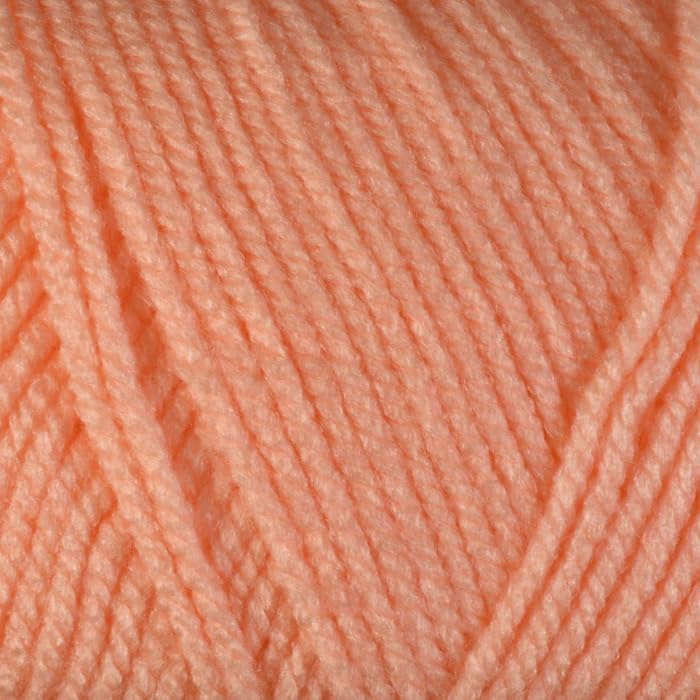 WoolCraft Acrylic Aran 400g Knitting & Crochet Yarn, Great Value 100% Acrylic Yarn, Choose from 25 Shades, 800 Metres, 400g Balls, Single Ball, Peach โ image 1