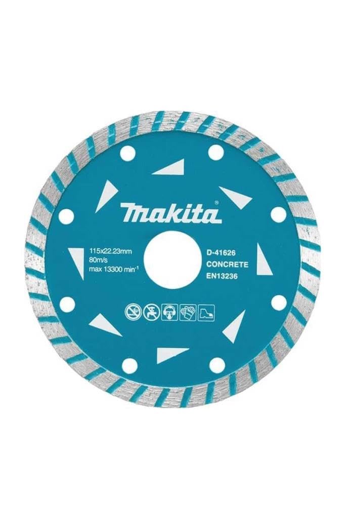 Makita D-41626 115 x 22.23 mm Wave Diamond Blade - Multi-Colour