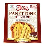 Flora Foods Panettone Tiramisu Traditional Italian Soft and Moist Sweet Bread Holiday Cake