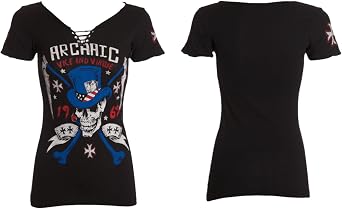 Archaic by Affliction Womens T-Shirt Joker