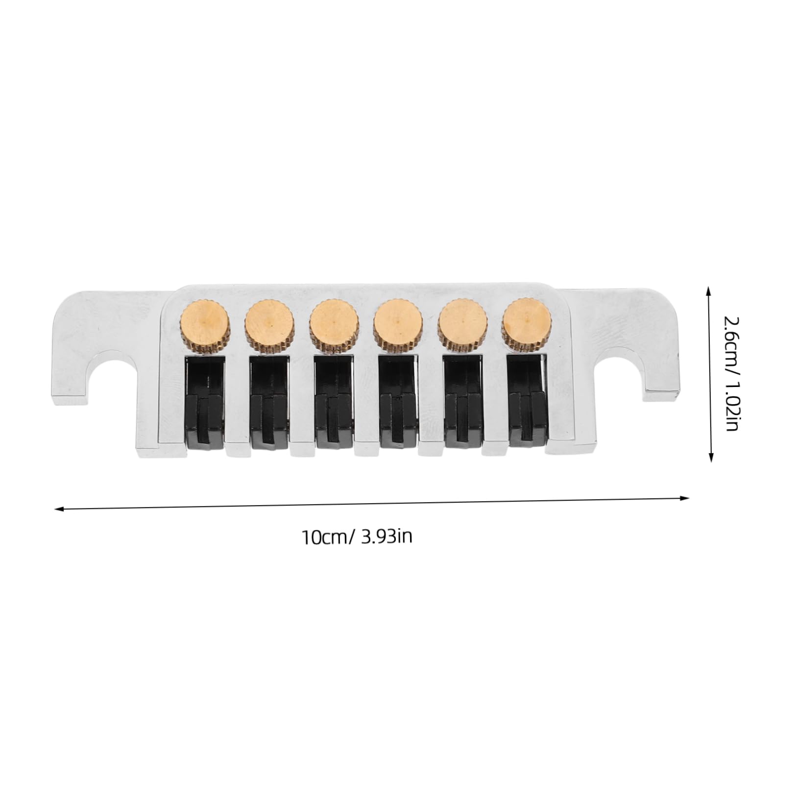 Toddmomy 1 Set Electric Guitar Bridge Saddle Guitar Bridge Tailpiece Guitar Accessory Guitar Bridge Pins Guitar Accessories Guitar Metal Tailpieces Tailpiece Bridge for Guitar Copper Silver