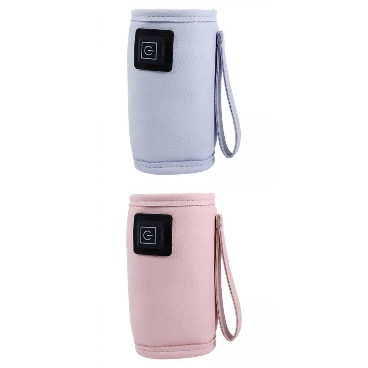 2Pcs Baby Bottle Warmer Infant Milk Bottle Heated Blue Pink|Bottle & Food Warmers|Baby-image-10