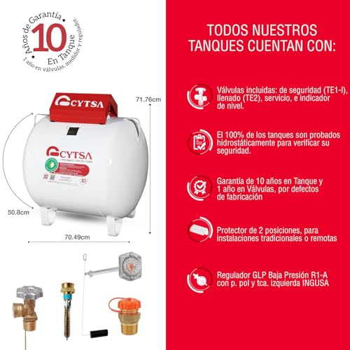 Tanque estacionario de 300 litros 13 precio de tanque estacionario de 300 litros marca CYTSA (3)