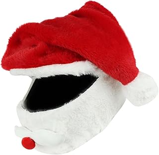 Milisten Cobrir Capacete De Natal Chapéu Capacetes Para Adultos Capacete Adulto Decoração De Natal De Proteção Capa Chapéu Noel Capa De Capacete De Poliéster Capa De Capacete De