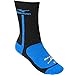 Mizuno Performance Highlighter Crew Sock, Black/Blue, Large