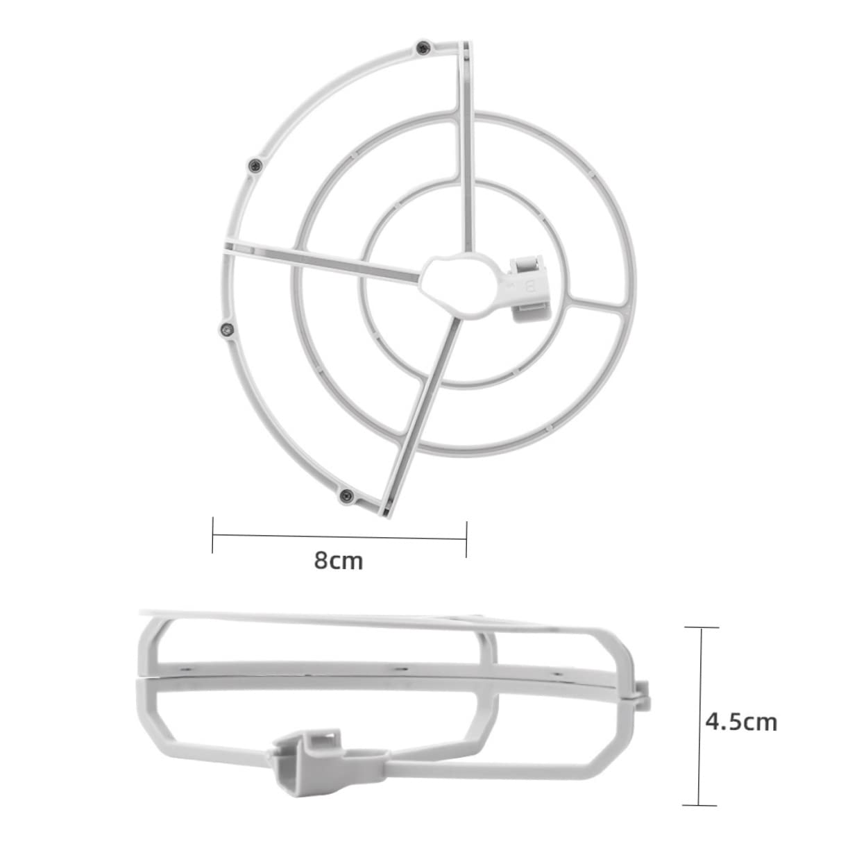 SUPVOX Propeller Guard Ring Extended Landing Gear Leg Set for Lightweight Secure Blade Protection