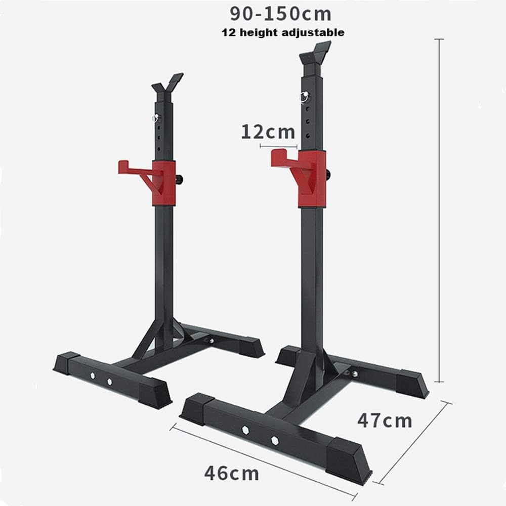 Squat Rack Fitness Barbell Rack Multi-Function Squat Rack Bench Press Stand Heavy Duty Squat Rack, for Indoor Home Gym Strength Training 260kg Max Load
