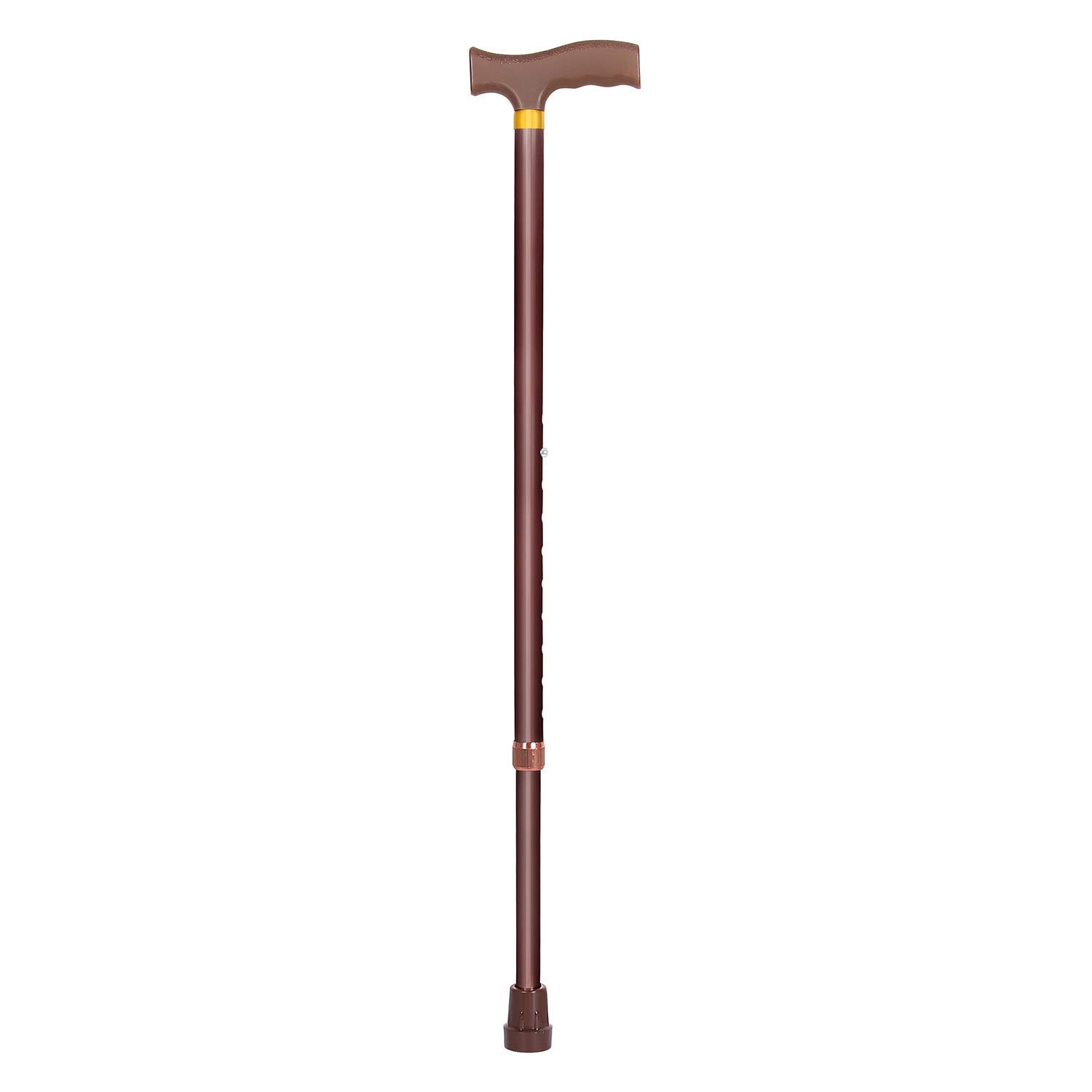 Sponsored Ad - MUBBA Walking Stick Light Weight Walking Cane Height Adjustable Sticks Copper Color