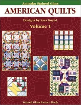 Paperback Aanraku American Quilts Stained Glass Pattern Book Volume 1. Book