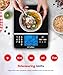 Ataller Food Scale with Nutritional Calculator, Kitchen Diet Scale, Digital Food Calorie Counting Scale for Meal Prep, Kitchen, Baking, Weight Loss, Resolution 1g, Max 5kg 11Ib, Tempered Glass, Black