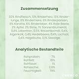 FRESCO Dog NassBarf Rind 6 x 800g | Hundefutter Nass getreidefrei | Mono-Protein & 80% Frischfleisch | Nassfutter für Hunde ohne künstliche Zusätze | Aus Deutschland
