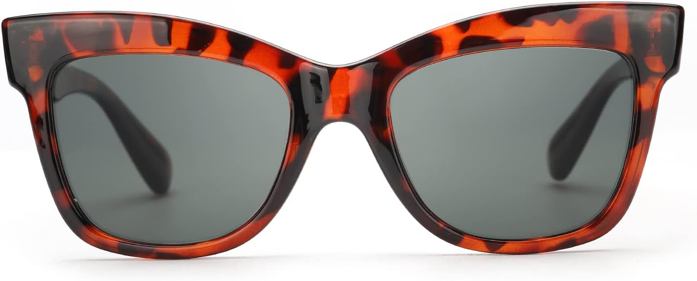 LVIOE Vintage Cat Eye Sunglasses for Women Fashion Small Cateye Polarized Sunglasses