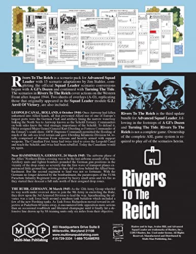 Mmp: Rivers To The Reich Scenario Pack For Asl Advanced Squad Leader Game Series #TOP1
