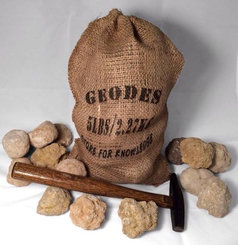 Store for Knowledge - 20 Premium Moroccan Geodes - 2" Crystals with Gift Bag & Gemstone