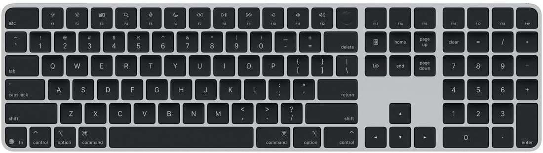 Magic Keyboard with Touch ID and Numeric Keypad for Mac Models with Apple Silicon - US English - Black Keys
