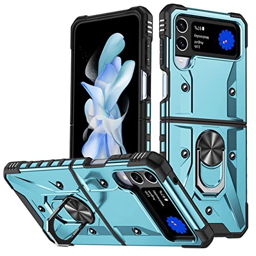 Housse de protection antichoc pour Samsung Flip4 rigide bleu clair bleu