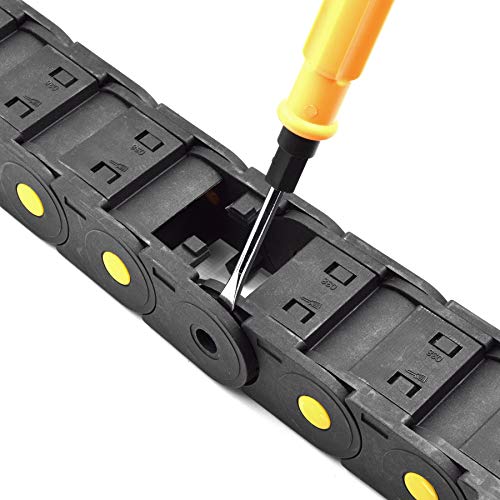 Plastic Drag Chain Cable Carrier Closed Type With End Connectors R75 25 X 38Mm L1000Mm For Electrical Cnc Router Machines #TOP3