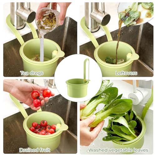 Miniatura 7 de Colador De Fregadero,Colador De Grifo Colgante,Cesta De Drenaje De Plástico,Colador De Drenaje Multifunción,Adecuado Para La Mayoría De Los Grifos Estándar,Para Lavado Y Almacenamiento De Cocina