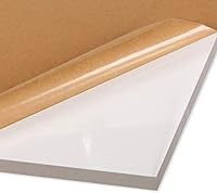 Vista 1 de Clear Acrylic Plexiglass Sheet - 1/4" Thick Cast - 12" x 24