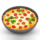 9.5inch - Carbon Steele Perforated - Quiche Baking Dish - Quiche Pan With Removable Bottom - Tart Pa