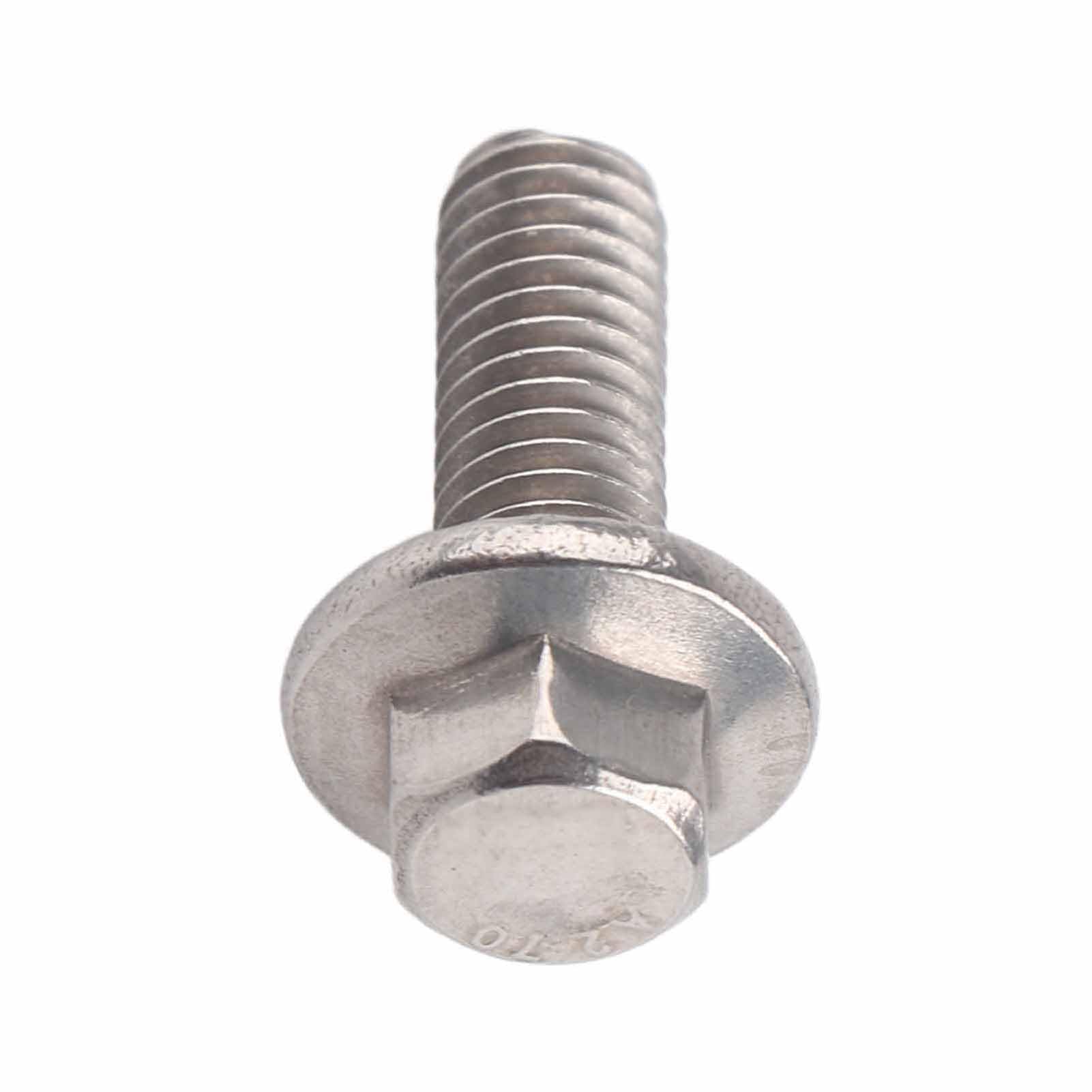 10 Pernos De Brida Hexagonales De Acero Inoxidable 316, Serie Pesada