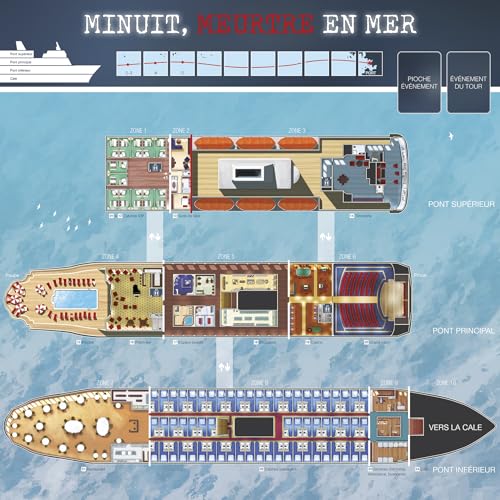 Asmodee - Minuit, Meurtre en Mer 2nde Édition - Multiface – vue 6